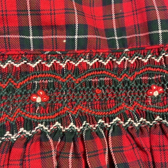 Girls Plaid Holiday Christmas Romper 18 Months - Picture 7 of 16